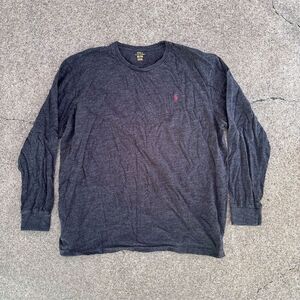 Polo Ralph Lauren Men's 2XL Gray Long Sleeve T-Shirt Classic Fit